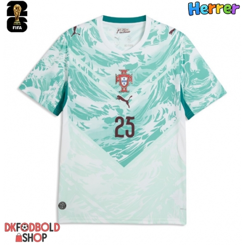 Portugal Nuno Mendes #25 Udebanetrøje VM 2026 Kort ærmer